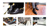 Men's Oxford Genuine Leather Wholecut Fashion Pointed Toe Lace-up Formal Business Wedding Dress Shoes
