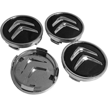 4/8/12pcs Genuine Wheel Center Hub Cap Alloy 60MM Wheel Center Cap Replacement Black for Citroen Most Model Caps Auto Decoration