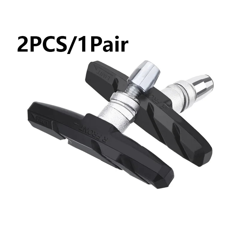 2pc Bicycle Brake Pads Cycling Bike V Brake Holder Pads Shoes Blocks Rubber Friction Rim Brake MTB Road Mute Bike Brake Pads