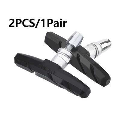 2pc Bicycle Brake Pads Cycling Bike V Brake Holder Pads Shoes Blocks Rubber Friction Rim Brake MTB Road Mute Bike Brake Pads