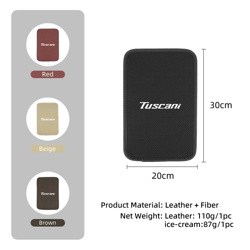 Car Armrest Mat Arm Rest Protection Cushion Interior Accessories For Hyundai Genesis Elantra Grand Santa Fe Palisade Equus