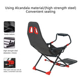Inicio Simulador de juegos Simulador de carreras plegable Soporte de asiento Soporte de volante Experimentador de juegos de carreras