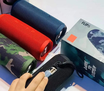 Nuevo altavoz Flip6 Bluetooth multifunción TWS con subwoofer portátil para exteriores, altavoz dual inalámbrico para cine en casa.