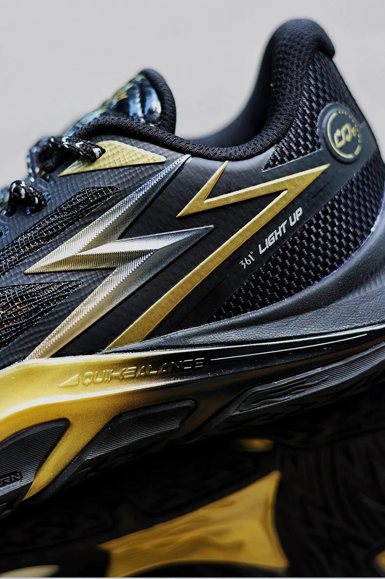 361 Degrees Men's Basketball Shoes LIGHT UP 1 Breathable stable Traction Protect Antiskid Sportswear Training Male 572431111