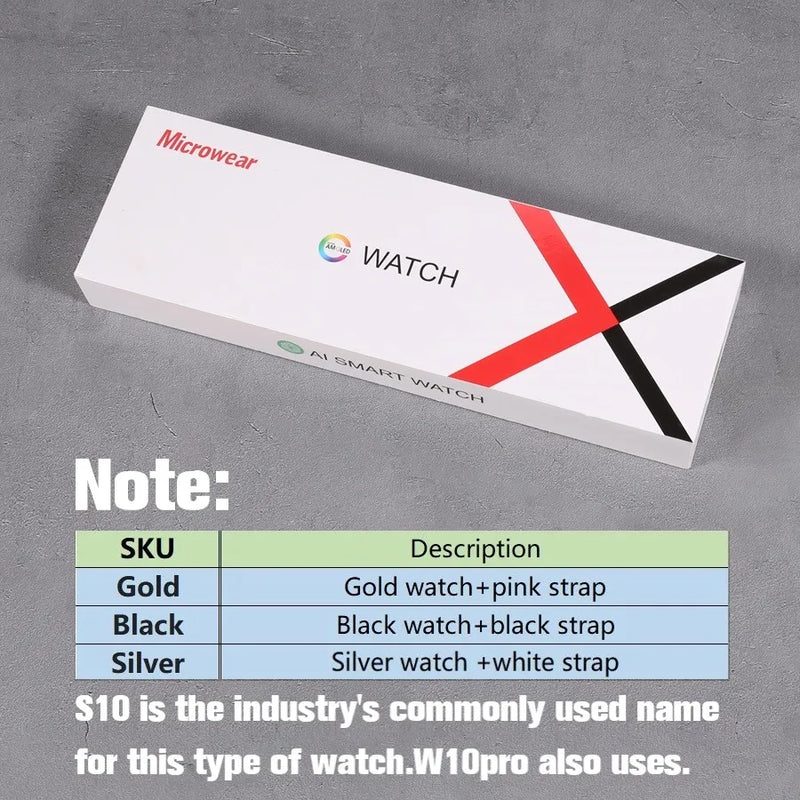 Microwear W10 Pro Smart Watch Other Name S10 Smartwatch W10Pro W10P Top Quality With Amoled Screen