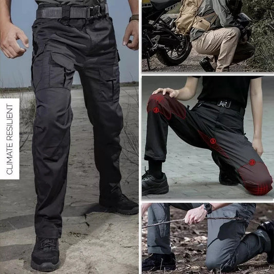 Pantalones tácticos impermeables para combate SWAT, con muchos bolsillos, resistentes al agua y al desgaste, informales, para hombre 2021