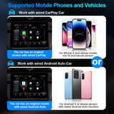 2026 New! 2-in-1 Mini Wireless Adapter Seamlessly Enable Carplay & Android Auto Plug & Play For Most Vehicle Models