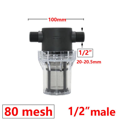 1/2 3/4 1 Inch Watering Filter For IBC Tank Tap Adapter S60 Ton Barrel Joint Garden Irrigation Aquarium Pump Water Gun Strainer
