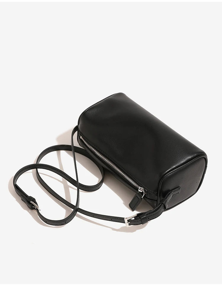 split leather 90s pen bag 2026 new luxury design soft cowhide mini one-shoulder crossbody bag suede fashion ladies handbag