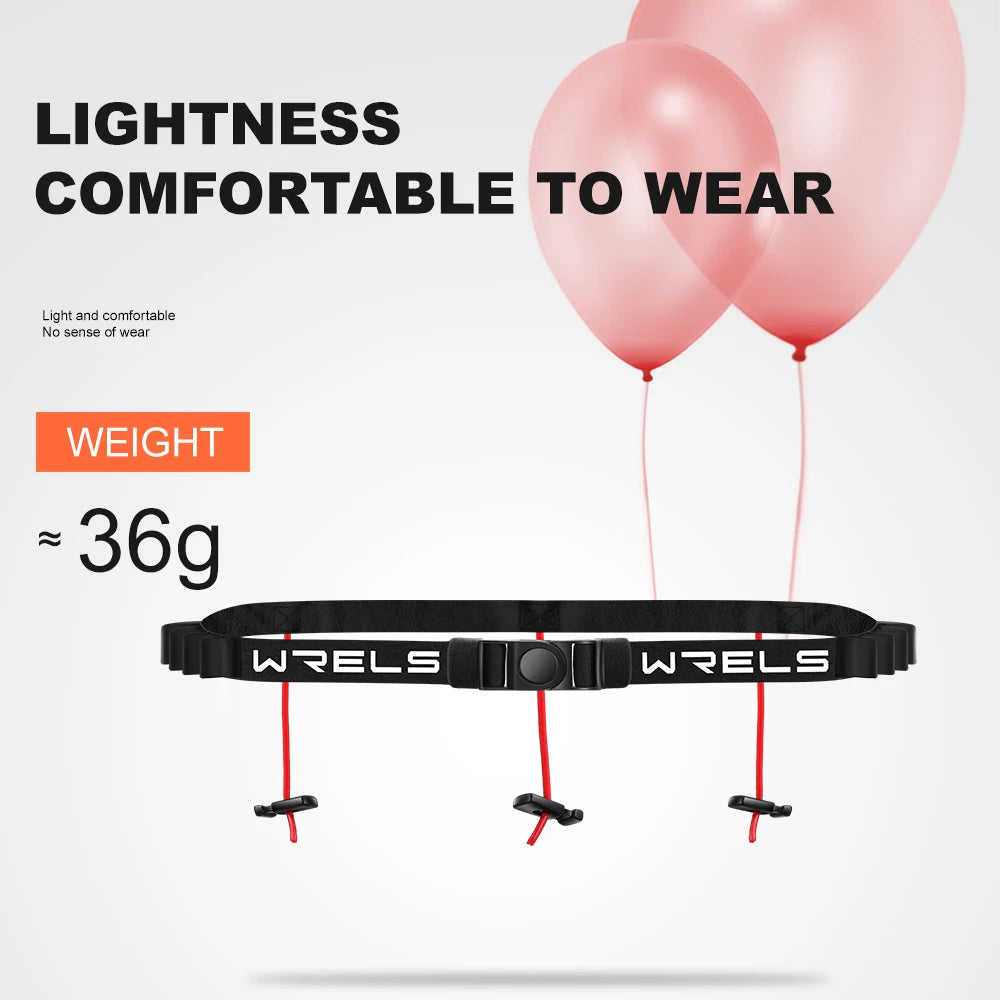 WRELS Outdoor Running Waist Belt Unisex Triathlon Marathon Race Number Belt Running Outdoor Sports Gym Fitness Sport Accessories