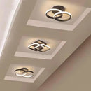 Modern LED Ceiling Light 2 Rings Creative Design Ceiling Lamp Indoor Lighting Fixtures Hallway Balcony Aisle Office Light