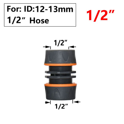 Conector rápido para manguera de jardín, acoplador de tubería de 1/2, 3/4 y 1 pulgada, conector de agua de parada, junta de reparación de 16/20/32 mm, accesorio para sistema de riego