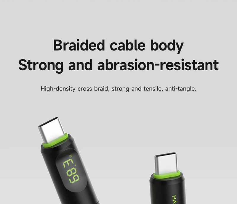 Hagibis USB C Fast Charger Cable With LED Display PD 240W 40Gbps Video Cord Compatible with Thunderbolt 4/3 For iPhone 16 Laptop