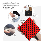 Custom Recycling Classic Black And White Polka Dot Shopping Bag Women Tote Bag Portable Grocery Shopper Bags