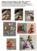 6pcs/set Super Mario Bros PVC Action Figure Toys Dolls Model Set Luigi Yoshi Donkey Kong Mushroom for kids birthday gifts