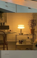 Macaron Glass Table Lamp Trichromatic Dimming Living Room Atmosphere Lamps Eye Protection Night Light Girl Bedroom Bedside Decor