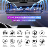 Acceo A37 Car DVR 10.0 Inch Rear View Mirror 2.5K Dash Cam 1080P Car Camera With Rear View Camera Video Recorder Registrar DVRs