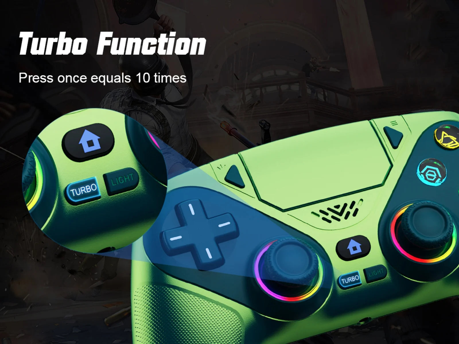 Controller For Playstation 5 PS5/PS5 Pro/Slim/PC Gamepads W/Hall Effect RGB Wireless Game Control Joystick Marco/Turbo Program