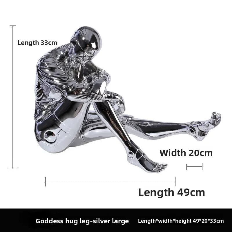 Mechanical Goddess Ornament - High-Tech Technological Decoration for Living Room, Entryway, TV Stand, Wine Cabinet, Office Desktop