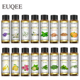 Óleo Essencial Natural de Plantas EUQEE 10ml com Conta-gotas para Difusor e Umidificador – Lavanda, Jasmim, Eucalipto e Baunilha
