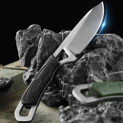 1PC Outdoor Stainless Steel Mini Knife High Hardness Defensive Folding Knife EDC Multi-purpose Camping Survival Portable Knife