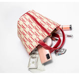 CH Large Capacity Commuter Travel Handbag Luxury Brand Fashion Texture Letter Printed Women's Shoulder Bag
