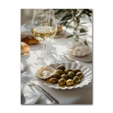 Retro Mediterranean Greece Landscape Poster Canvas Painting Wall Art Pictures Home Decoration Italian Lemon Orange Olive Tree