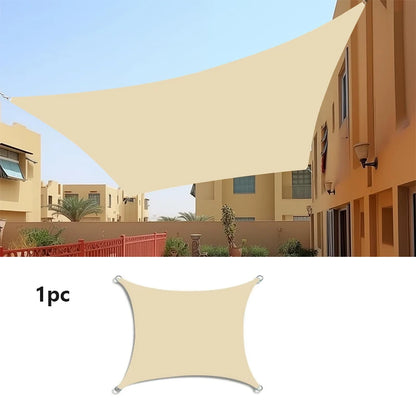 Outdoor Awnings Waterproof Sun Shade Sail Garden Canopi For Terrace Car Canvas Awning Rectangle Pool Sun-Shelter Sunshade Sail
