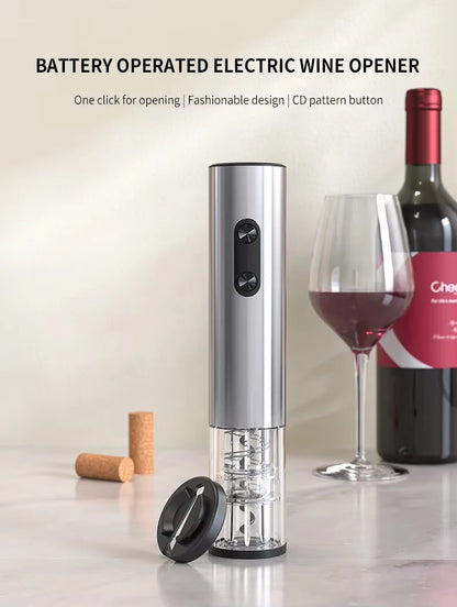 Electric Wine Bottle Opener Automatic Red Wine Corkscrew Wine Opener Wine Tools Kitchen Products Performance Plastic