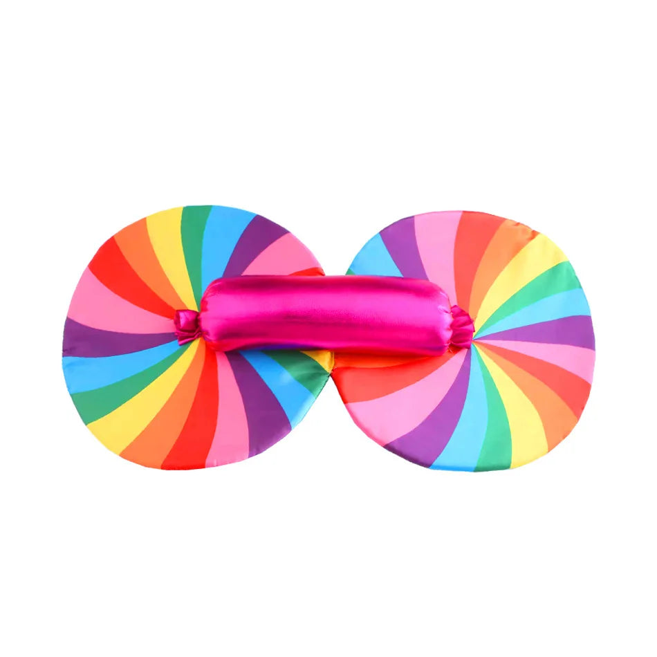 Halloween Carnival Costume Child Lollipop Apparel  Purim Kids Nice Tutu With Colored LED Puffy Candy Princess Ball Gown Dress