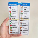 12PB Vocabulary Flashcards Educational Learning Cards Sight Words Flash Cards