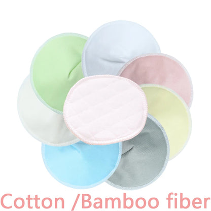 Discos absorbentes reutilizables para lactancia materna, 2 estilos, 4 pares, 3 capas, lavables, suaves, de fibra de bambú, accesorios para sujetador posparto.
