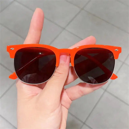 Nuevas gafas de sol para niños, modernas, coloridas, reflectantes, para niños y niñas, con protección UV400, para ciclismo al aire libre, de alta definición.