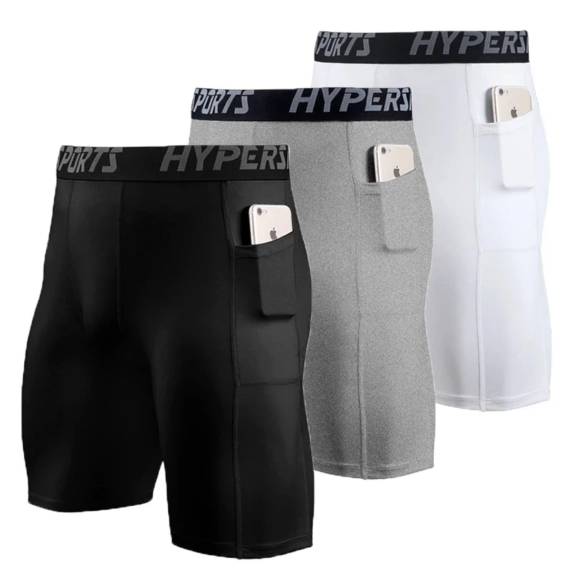 2025 Compression Shorts Men Summer Sportswear Training Tights Gym Fitness Leggings Short Pants Sport Bottoms Running Shorts Men