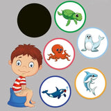 Reusable Funny Potty Training Stickers Magical Stickers for Boys Girls Potty F0T1