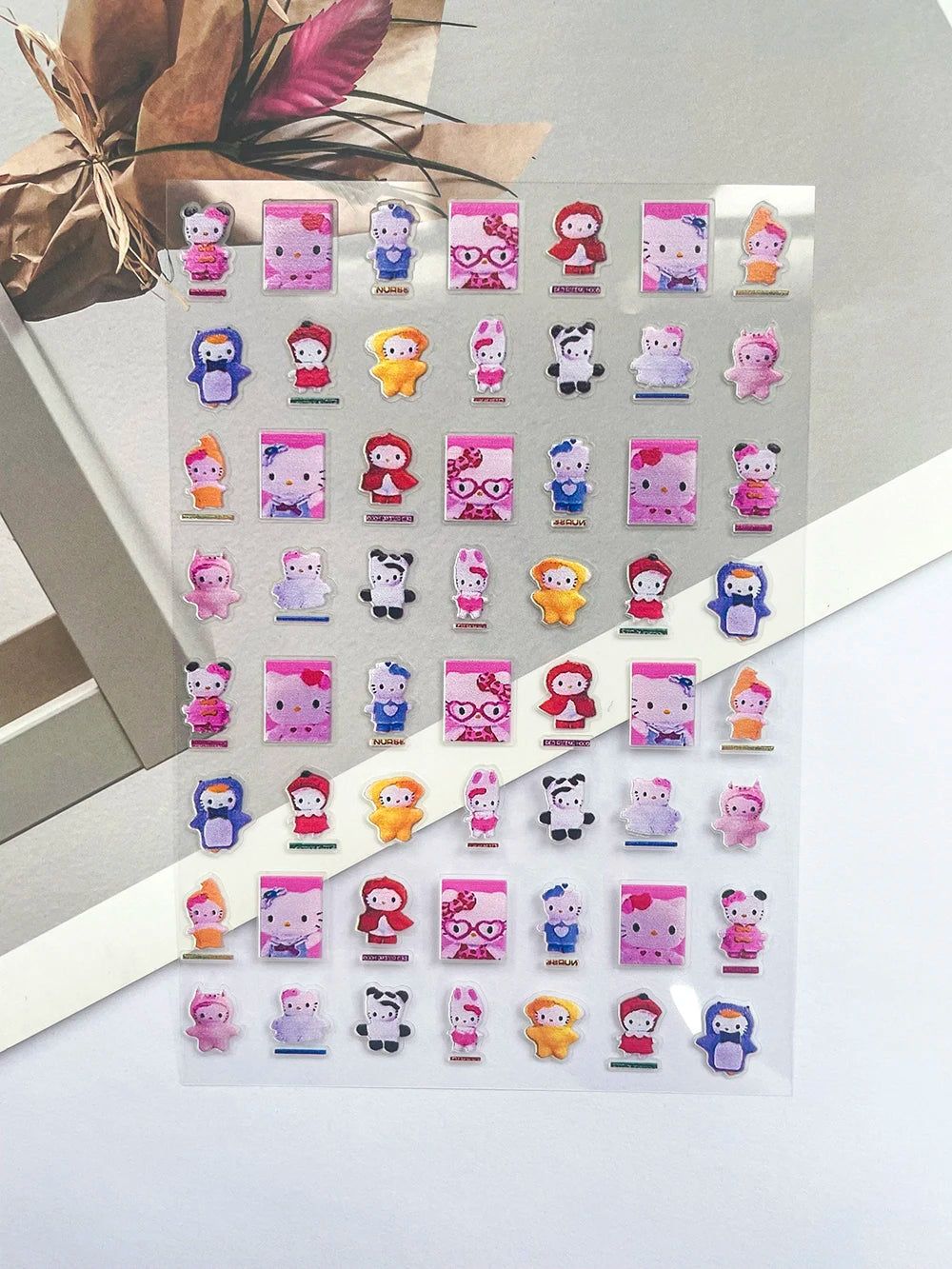 Super Mini Phone Leopard Print Luggage Tags Nail Art Diy Loptop Phone Shell Water Bottle Waterproof Stickers