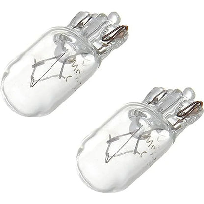 10 Pcs Warm White Auto Halogen Lamp T10 W5W 194 158 12V 5W  Marker Wedge License PlateLight Bulb Instrument Light
