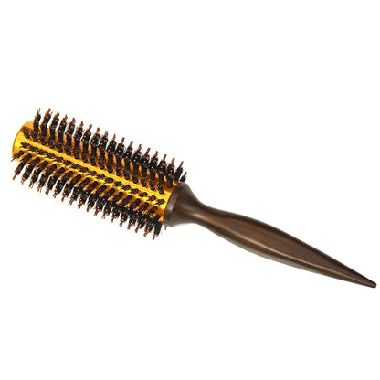 Golden Cylinder Curly Hair Rolling Comb Professional Styling Mane Comb Heat Conduction Air Aluminum Tube Comb Special Comb