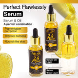 AILKE 24K Gold Flawlessly Skin Care Set, Whitening, Reduces Dark Spots, Pigmentation, Wrinkles, Moisturizes, For All Skin Types