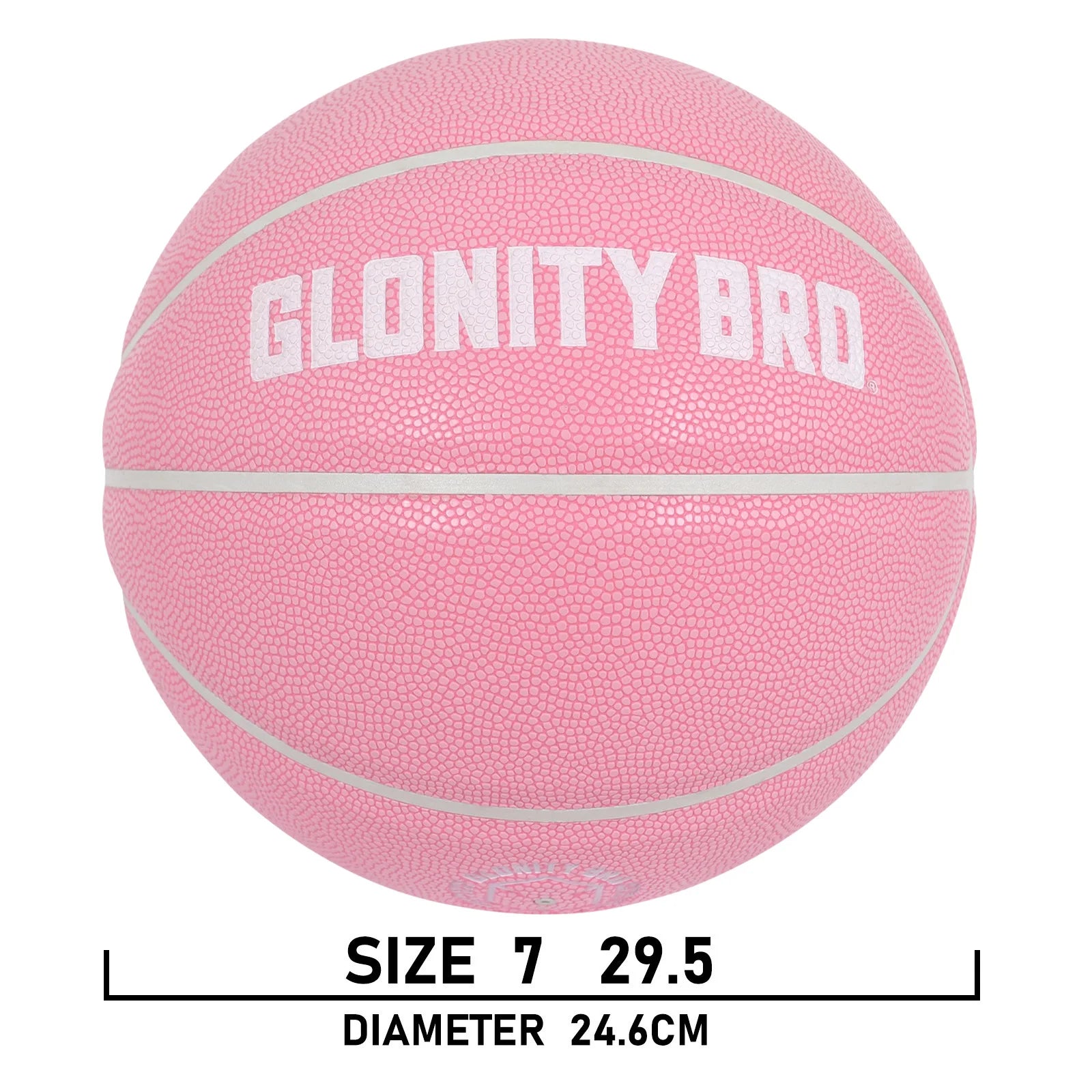 Women's Basketball Size 5, 6, 7 Pink Official Competition Children's Basketball Indoor Outdoor Standard Ball PU Non-slip Wear-resistant