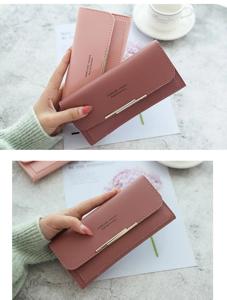 2024 Fashion Wallet Women's Purse Wallet Card Holder Female Clutch Long Purse Multi-card Holder Luxury Designer Lady Coin Purses
