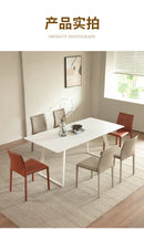 Stackable Household Dining Chairs Italian Style Minimalism Light Luxury Dining Chairs Makeup Backrest Cadeira Home Furniture