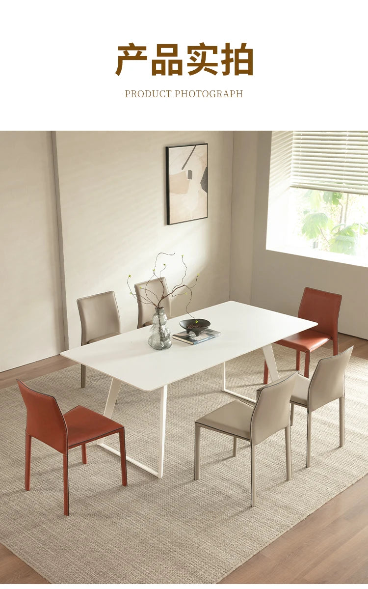 Stackable Household Dining Chairs Italian Style Minimalism Light Luxury Dining Chairs Makeup Backrest Cadeira Home Furniture