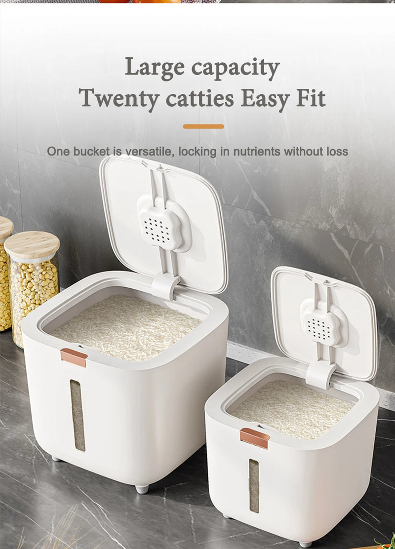 Insect Proof Moisture Proof Rice Box Grain Sealed Jar Kitchen Container 5/10KG Storage Kitchen Container Storage Box with Lid