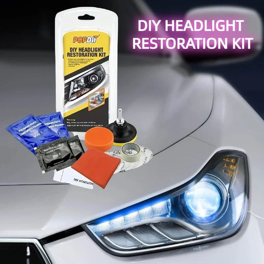 Car Headlight Restoration Kit, Headlight Repair, Cleaning and Polishing Paste, DIY, New Arrival, 2024