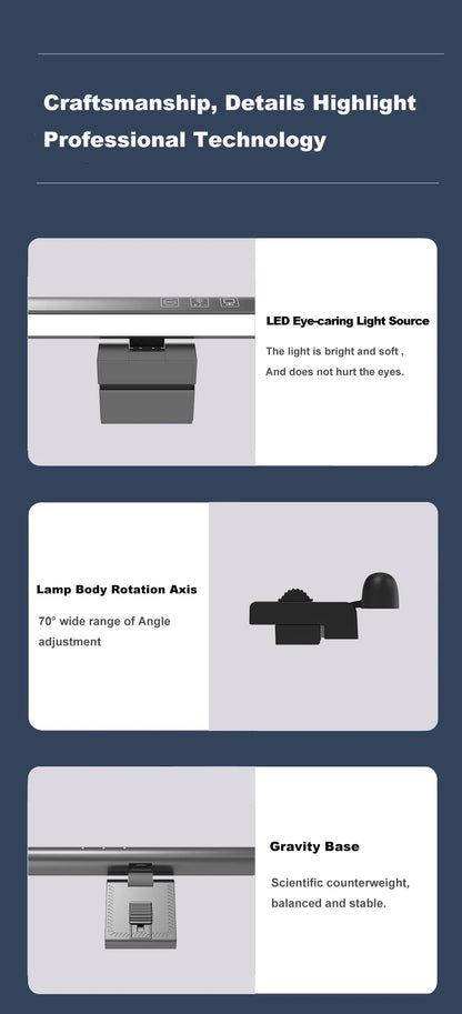 LED Computer Monitor Light Bar For Learning/Reading/Work Dimming Night Lighting Display Screen Hanging Lamp Eye Protection Lamp