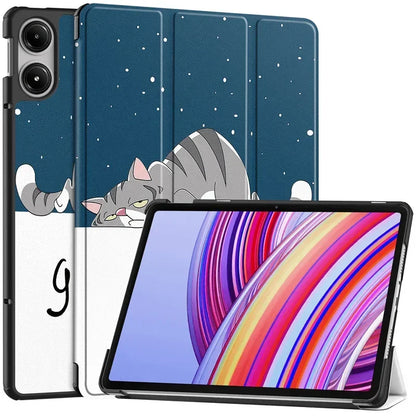 For Xiaomi Redmi Pad Pro 2024 Tri-Folding Flip Stand Case Funda for Red Mi Pad Pro 12.1 Tablet with Auto Sleep Cover