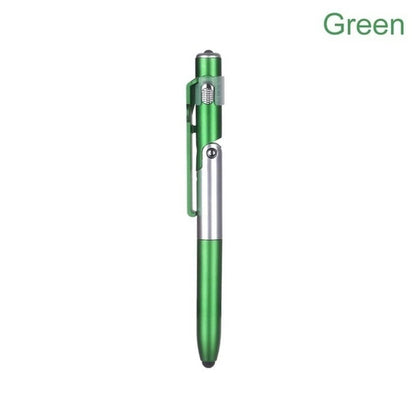 Newest 4-In-1 Multifunction Ballpoint Pen LED Light Fold Phone Holder Night Read Writing Pencil Office School Student Stationery