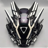 Capacete Cyberpunk com LED – Máscara para Festas, Halloween, Natal e Cosplay – Presente para Adultos