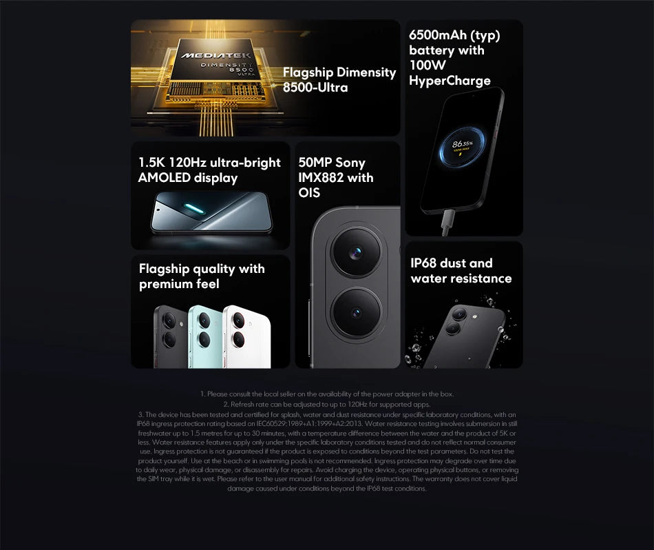 Global Version POCO X8 Pro 6500mAh battery W HyperCharge 50MP hand camera Supports NFC